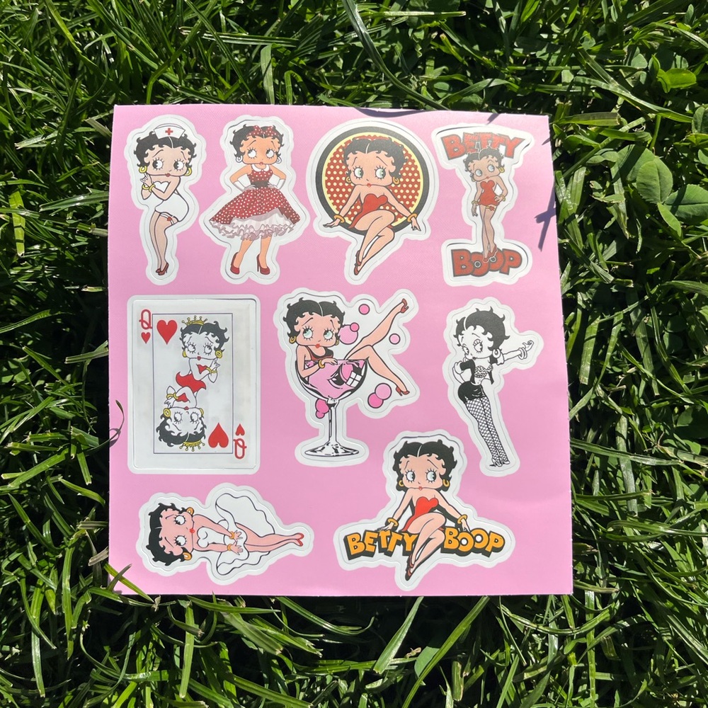 ♛ Queen of hearts Betty Boop Sticker Set ♛ ❤️
